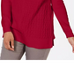 Karen Scott Women's Cotton Mixed-Stitch Sweater Bright Red Size Extra Large