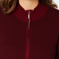 Karen Scott Women's Textured Zip-Front Cardigan Black Size X-Small