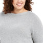 Karen Scott Women's Plus Size Curved Hem Tunic Gray Size 2X
