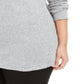 Karen Scott Women's Plus Size Curved Hem Tunic Gray Size 2X