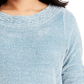 Karen Scott Women's Boat Neck Chenille Sweater Blue Size 1X