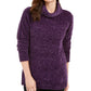 Karen Scott Women's Chenille Mock Neck Sweater Purple Size X-Small
