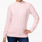 Karen Scott Women's Cable-Knit Sweater Dark Pink Size Petite Small