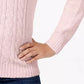 Karen Scott Women's Cable-Knit Sweater Dark Pink Size Petite Small