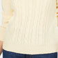 Karen Scott Women's Petite Cable-Knit Sweater  Yellow Size Petite
