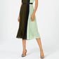 Alfani Women's Colorblocked Pleated Sleeveless Dress Dark Green Size 4