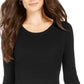 Style & Co Women's Ribbed Knit Sweater Dress Black Size Large