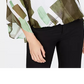 Alfani Women's Printed Bubble-Hem Top Green Size Extra Small