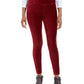 Style & Co Women's Skinny Corduroy Pants Wine Size Large