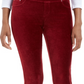 Style & Co Women's Skinny Corduroy Pants Wine Size Large