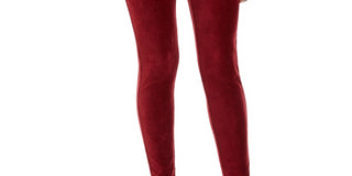 Style & Co Women's Skinny Corduroy Pants Wine Size Large