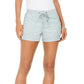 Style & Co Women's Poplin Tie Shorts Med Blue Size Large
