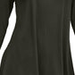 Alfani Women's High-Low Tunic Dark Black Size Small