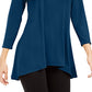 Alfani Women's Solid Swing Top  Blue Small