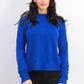 Karen Scott Women's Zip Mock Neck Sweater Navy Size Large