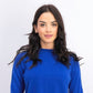 Karen Scott Women's Zip Mock Neck Sweater Navy Size Large