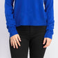 Karen Scott Women's Zip Mock Neck Sweater Navy Size Large