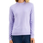 Karen Scott Women's Petite Mock-Neck Sweater Purple Size Small