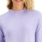 Karen Scott Women's Petite Mock-Neck Sweater Purple Size Small