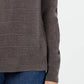 Karen Scott Women's Textured-Stripe Sweater Gray Size Small