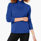 Karen Scott Women's Ribbed Long Sleeve Turtle Neck Sweater Navy Size X-Small