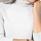 Karen Scott Women's Turtleneck Sweater White Size Large