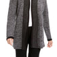 Karen Scott Women's Contrast-Trim Open-Front Cardigan Gray Size Small