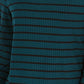 Charter Club Women's Striped Turtleneck Top Green Size Medium