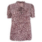Maison Jules Women's Ruffled Floral-Print Top White Size Small