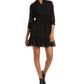 Maison Jules Women's Polka Dot Dress Black Size XX-Large
