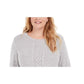 Karen Scott Women's Cable-Knit Panel Sweater Gray Size X-Small
