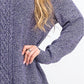 Karen Scott Women's Cable-Knit Panel Sweater Purple Size Medium
