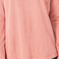 Style & Co Women's Split-Neck Cotton Thermal Top Red Size Small