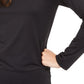 Alfani Women's Scoop-Neck Solid Top Black Size Small