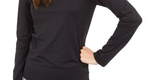 Alfani Women's Scoop-Neck Solid Top Black Size Small