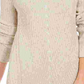 Style & Co Women's Scalloped Hem Ribbed Knit Sweater Beige Size Large