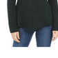 Style & Co Women's Scalloped Hem Ribbed Knit Sweater Brown Size Small