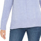 Style & Company Women's Textured Heather Long Sleeve Crew Neck Blouse Sweater Navy Size Small