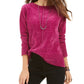 Style & Co Women's Chenille Sweater Purple Size Small