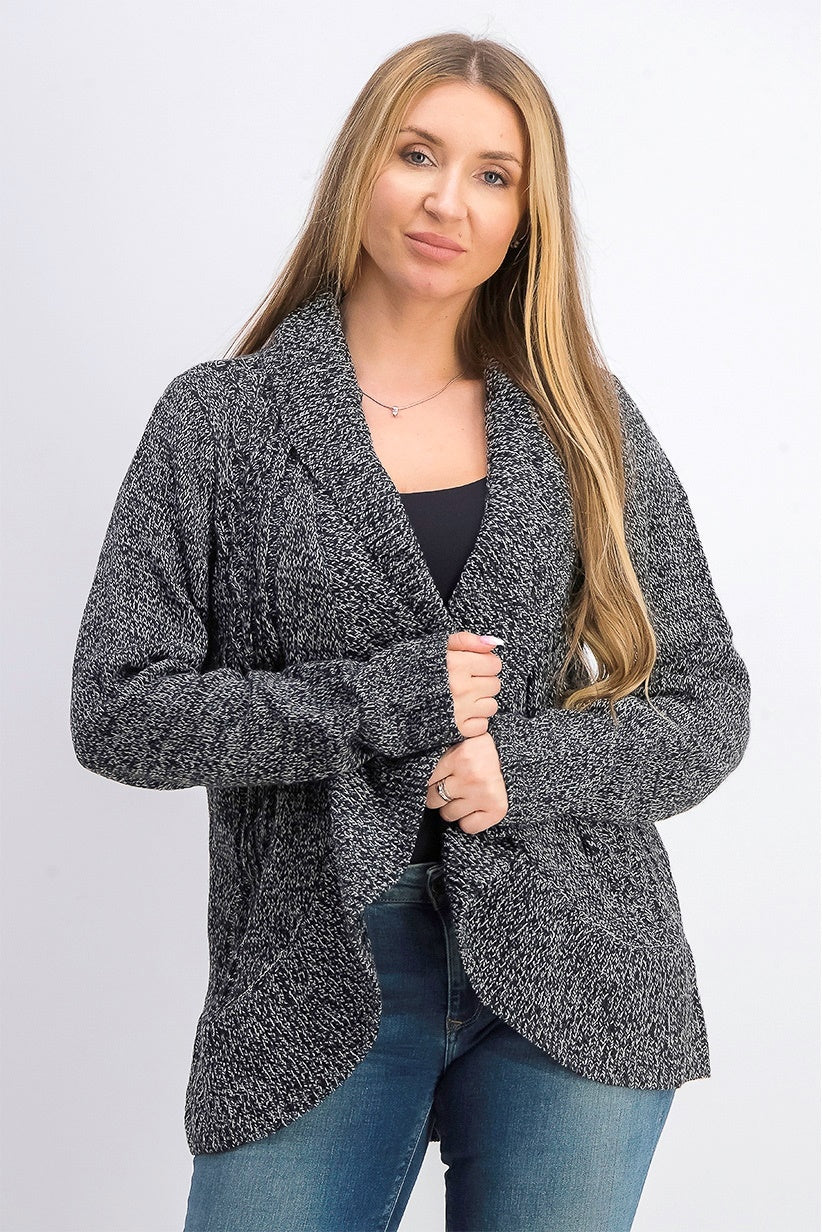 Karen Scott Women's Cocoon Cardigan Black Size Small