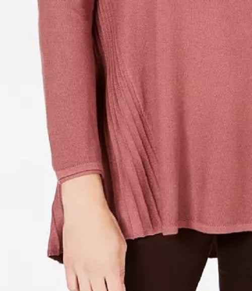 Style & Co Women's High-Low Tunic Sweater Purple Size Large