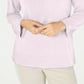Karen Scott Women's Bateau-Neck Long-Sleeve Sweater Pink Size Large