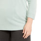 Karen Scott Women's Ballet Neckline Sweater Turq/Aqua Size 1X