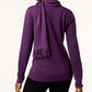 Karen Scott Women's Embellished Scarf Sweater Purple Size Small