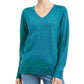 Karen Scott Women's V-Neck Pullover Sweater Blue Size XX-Large