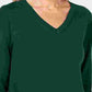 Karen Scott Women's V-Neck Pullover Sweater  Green Size Medium