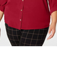 Charter Club Women's Size Button Front Shirt Wine Size 1X