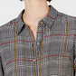 Charter Club Women's Plaid Utility Shirt Black Size Medium