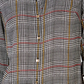 Charter Club Women's Plaid Utility Shirt Black Size Medium