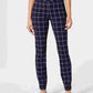 Charter Club Women's Windowpane Pants Blue Size 8
